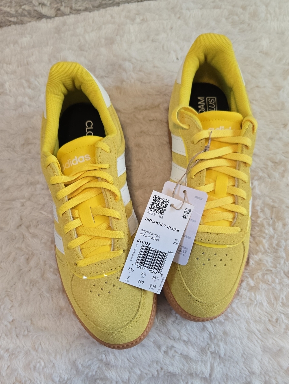 adidas Yellow Breaknet Sleek Sneakers